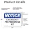 Signmission Emergency Preparedness Kit, 24 in W x Rectangle, Vinyl Decal OS-2PACK-NS-D-1824-L-11883 - alternate 5